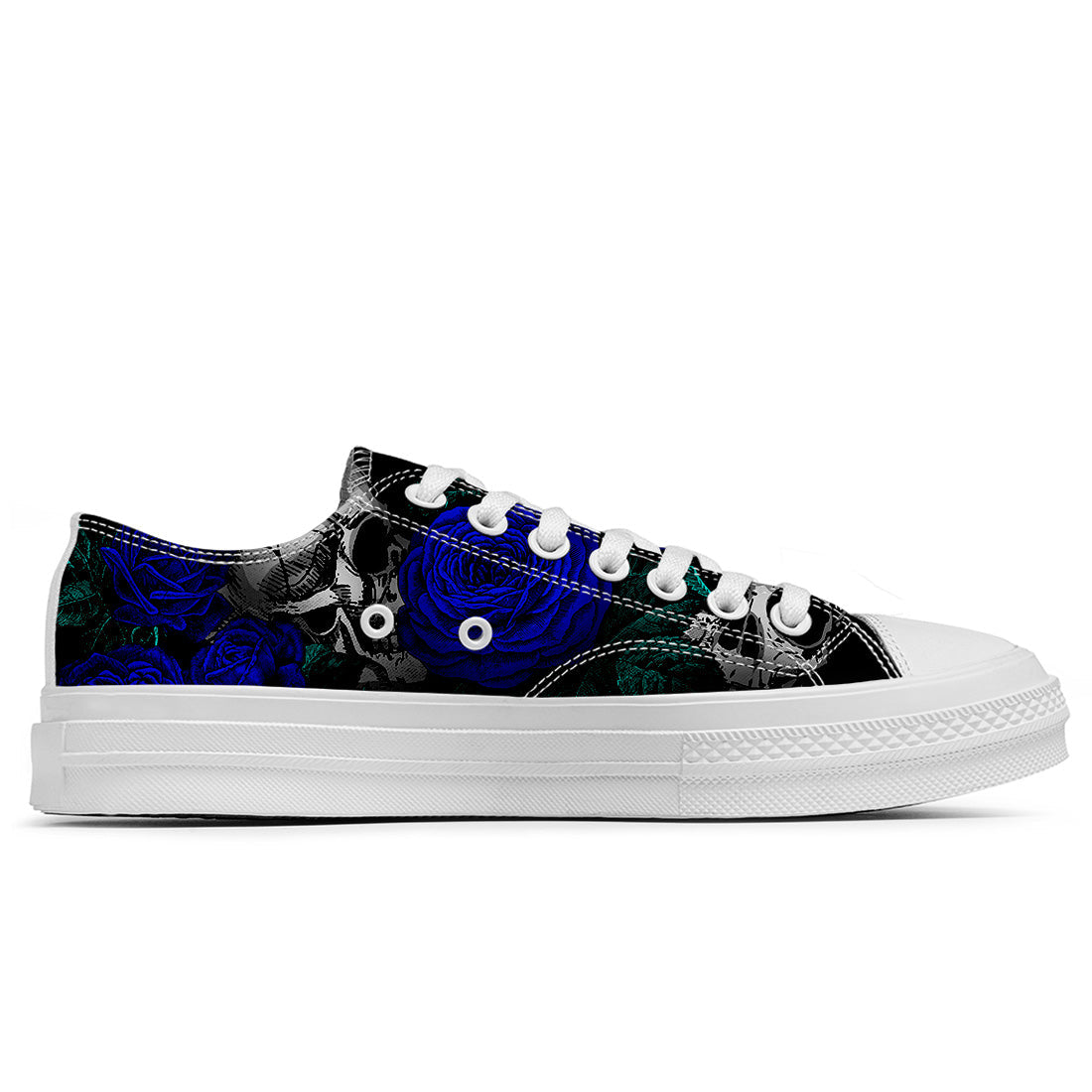 Resalta tu estilo con las zapatillas bajas de lona Skeleton para hombre y mujer