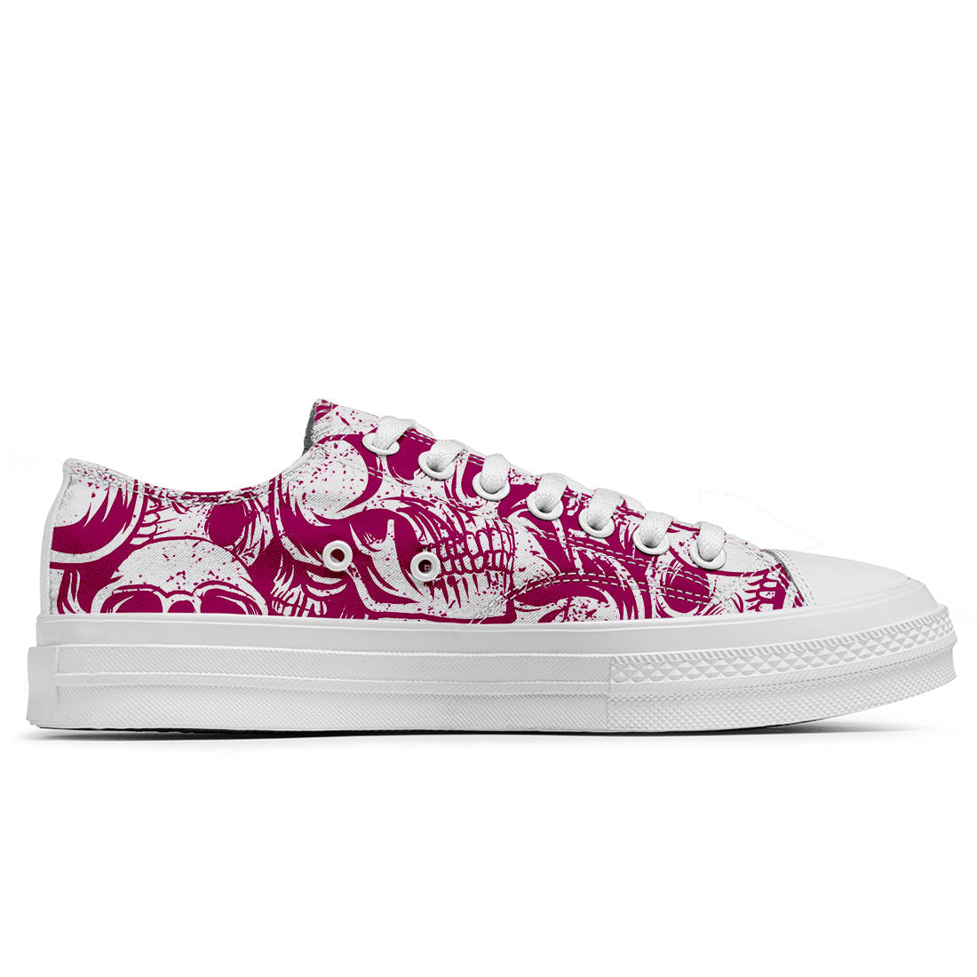 Resalta tu estilo con las zapatillas bajas de lona Skeleton para hombre y mujer