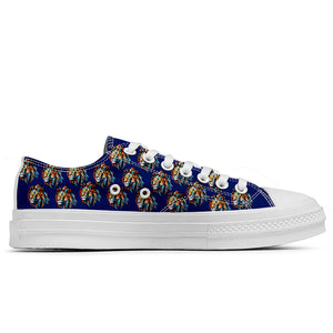Resalta tu estilo con las zapatillas bajas de lona Lion para hombre y mujer