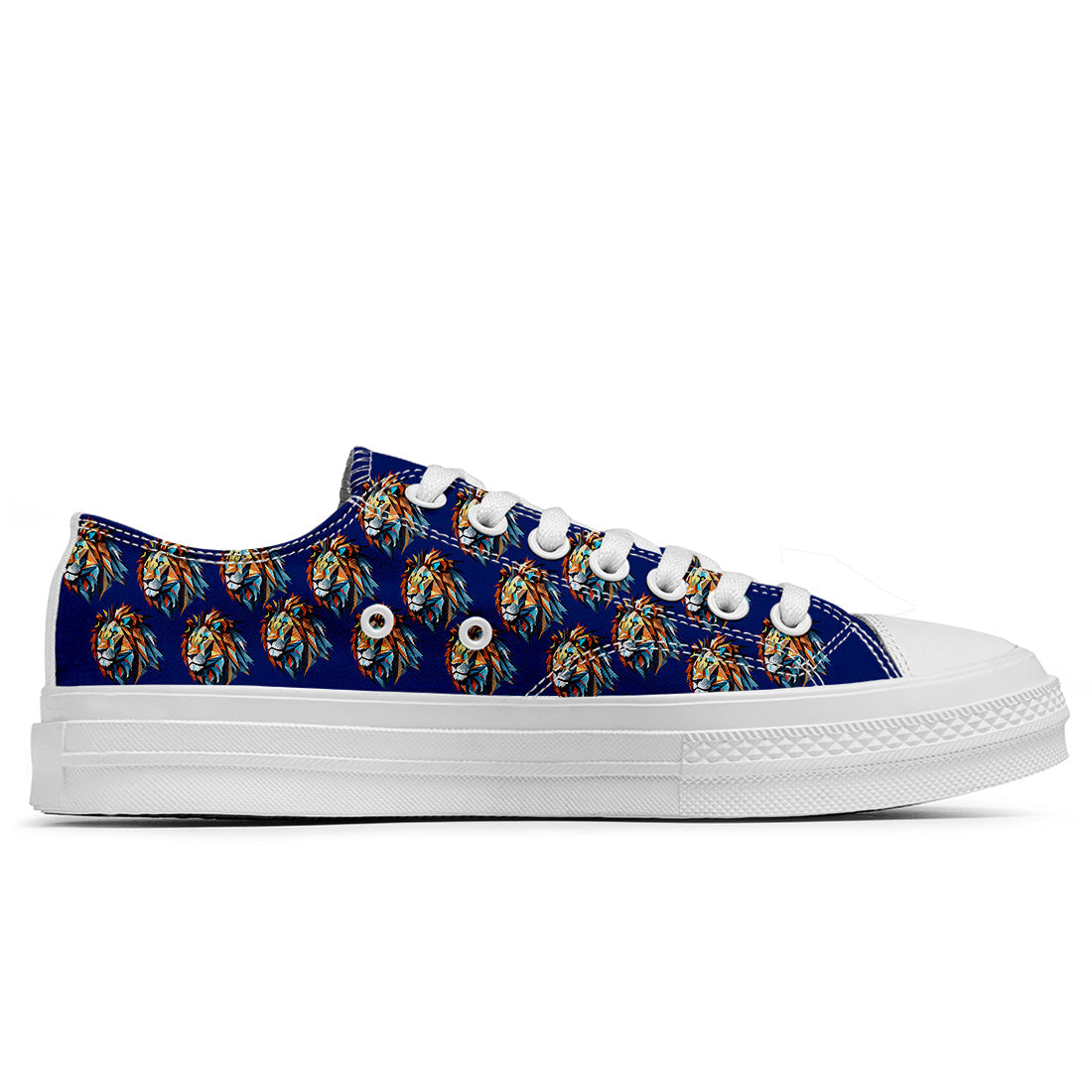 Resalta tu estilo con las zapatillas bajas de lona Lion para hombre y mujer