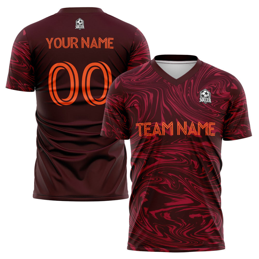 custom soccer uniform jersey kids adults personalized set jersey shirt red