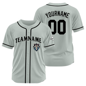 Uniformes de béisbol personalizados de alta calidad para adultos y niños & optimizados para el rendimiento (color gris)