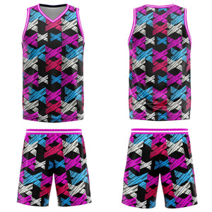Uniforme de baloncesto rosa palo personalizado con tu logotipo-nombre y número impresos