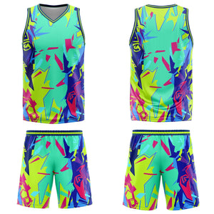 Uniforme de baloncesto personalizado en color verde roto con tu logotipo-nombre y número impresos