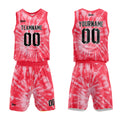 Uniforme de baloncesto rojo personalizado con tu logotipo-nombre y número impresos
