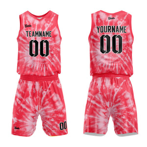 Uniforme de baloncesto rojo personalizado con tu logotipo-nombre y número impresos
