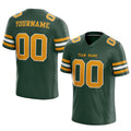 customized authentic football jersey midnight green gold-white mesh