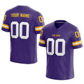customized  authentic football jersey purple-white-yellow