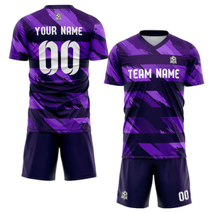 custom soccer uniform jersey kids adults personalized set jersey shirt purple