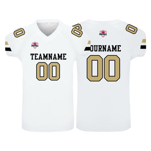 Camiseta de fútbol personalizada con nombre y número del equipo impresos