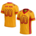 custom authentic drift fashion football jersey yellow-red mesh
