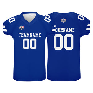 Camiseta de fútbol personalizada con nombre y número del equipo impresos