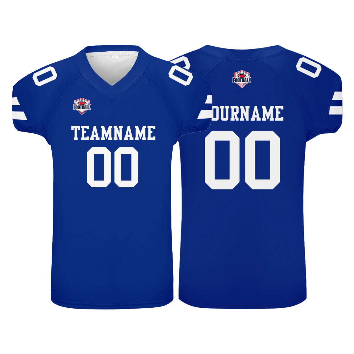 Camiseta de fútbol personalizada con nombre y número del equipo impresos