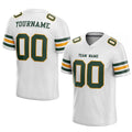 custom authentic football jersey white midnight green-gold mesh