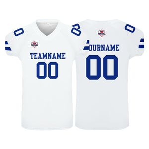 Camiseta de fútbol personalizada con nombre y número del equipo impresos