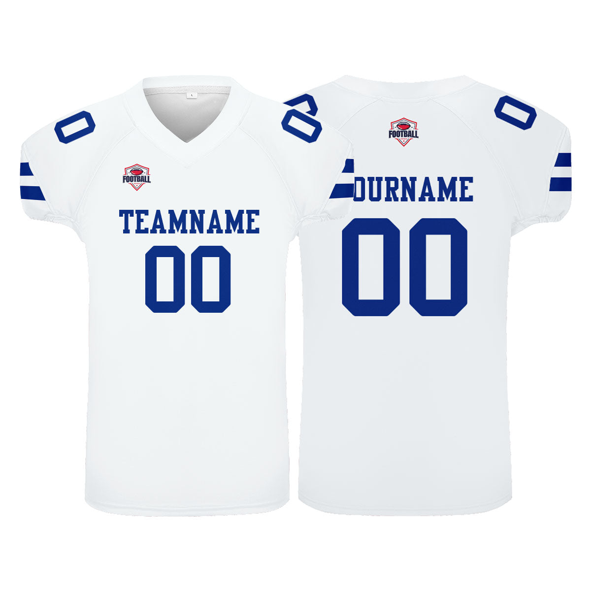 Camiseta de fútbol personalizada con nombre y número del equipo impresos