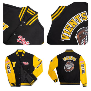 Chaquetas universitarias personalizadas en gris burdeos para hombres & mujeres y jóvenes & Chaquetas Letterman personalizadas