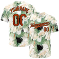 Camiseta de béisbol con dise?o personalizado estampado a todo color verde grisáceo
