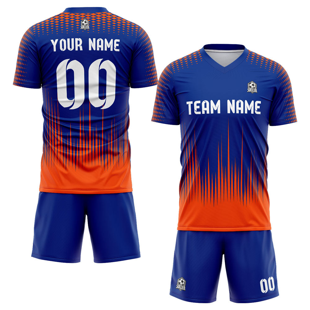 custom soccer uniform jersey kids adults personalized set jersey shirt blue