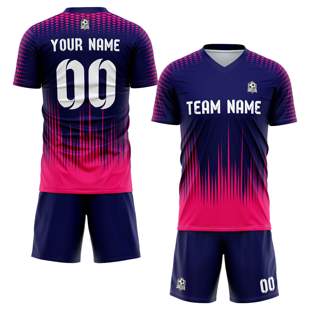 custom soccer uniform jersey kids adults personalized set jersey shirt navy