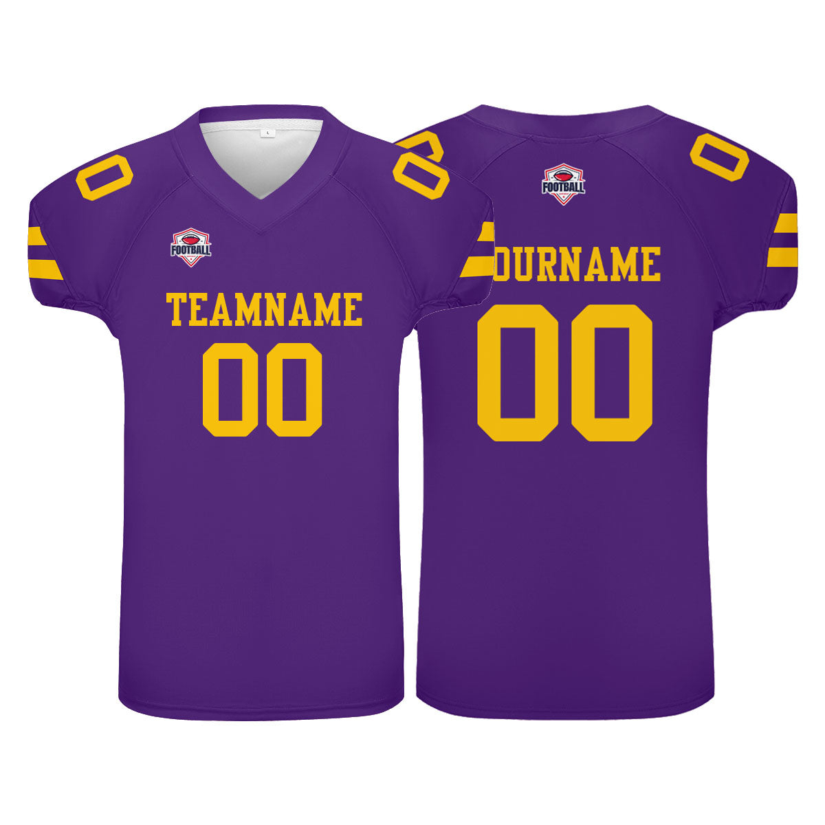 Camiseta de fútbol personalizada con nombre y número del equipo impresos
