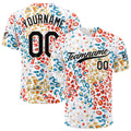 Dise?o personalizado de camiseta de béisbol con estampado de leopardo