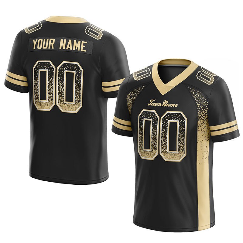 custom authentic drift fashion football jersey orange-aqua mesh
