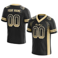 custom authentic drift fashion football jersey black-gold mesh