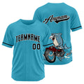 Uniformes de béisbol personalizados Motor Shark - Azul claro de alta calidad para niños y adultos & optimizados para el rendimiento