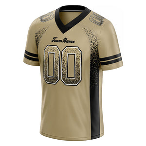 custom authentic drift fashion football jersey gold-black mesh