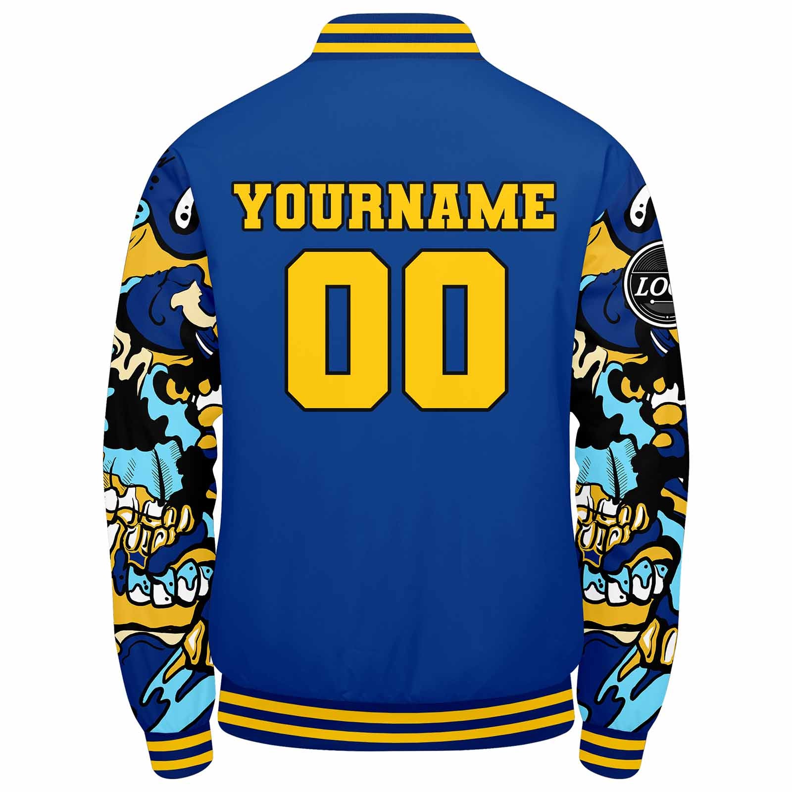 Chaqueta universitaria personalizada estilo Letterman para hombres-mujeres y jóvenes-color azul marino