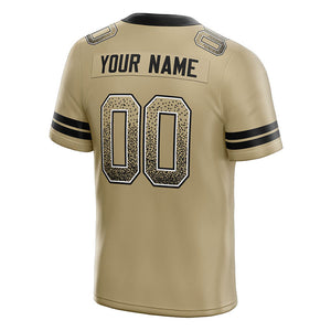 custom authentic drift fashion football jersey gold-black mesh