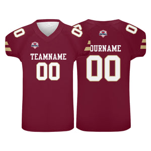 Camiseta de fútbol personalizada con nombre y número del equipo impresos