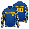 Chaqueta universitaria personalizada estilo Letterman para hombres-mujeres y jóvenes-color azul marino