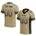 custom authentic drift fashion football jersey gold-black mesh
