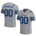 customized authentic football jersey gray royal mesh