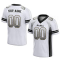 custom authentic drift fashion football jersey white-black mesh