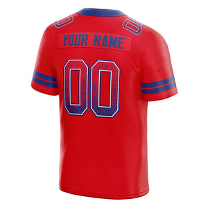 custom authentic drift fashion football jersey red-royal mesh