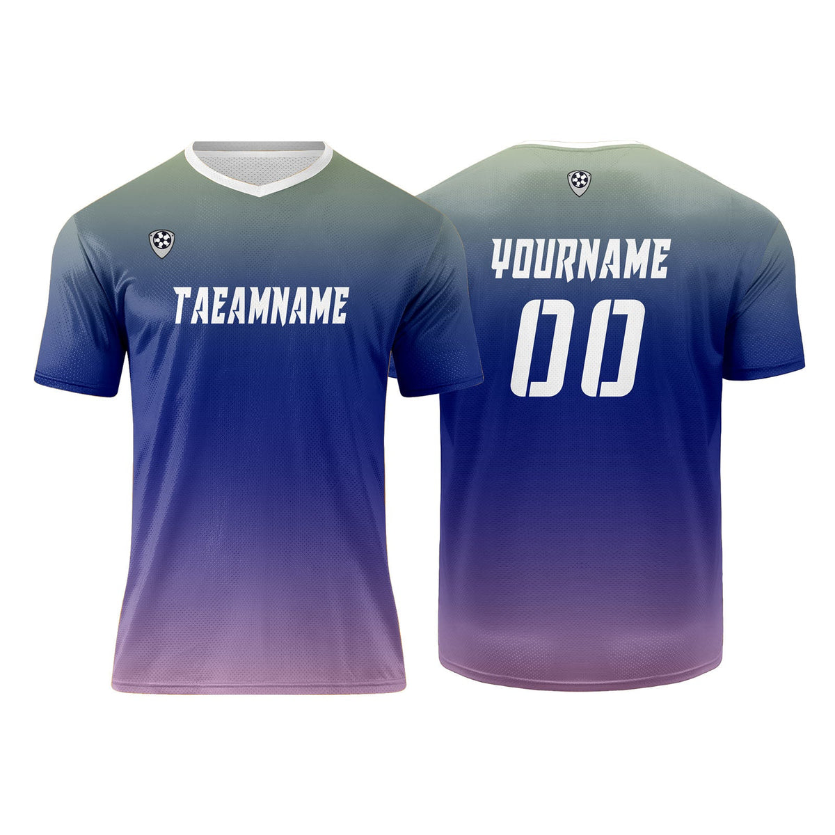 Conjunto personalizado de camiseta de uniforme amarilla & azul y rosa para niños y adultos