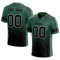 custom authentic gradient fashion football jersey green-black