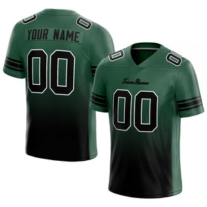 custom authentic gradient fashion football jersey green-black