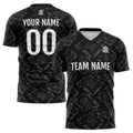 Conjunto personalizado de camiseta negra de uniforme para niños y adultos