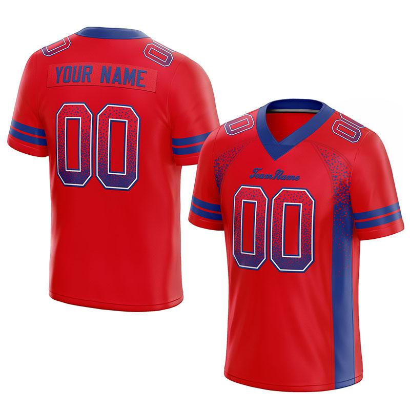 custom authentic drift fashion football jersey royal-black mesh