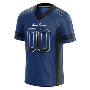 custom authentic drift fashion football jersey royal-black mesh
