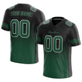 custom authentic gradient fashion football jersey black-green
