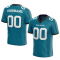 custom authentic football jersey teal white mesh