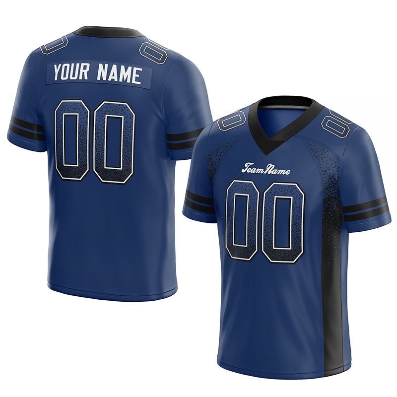 custom authentic drift fashion football jersey red-royal mesh