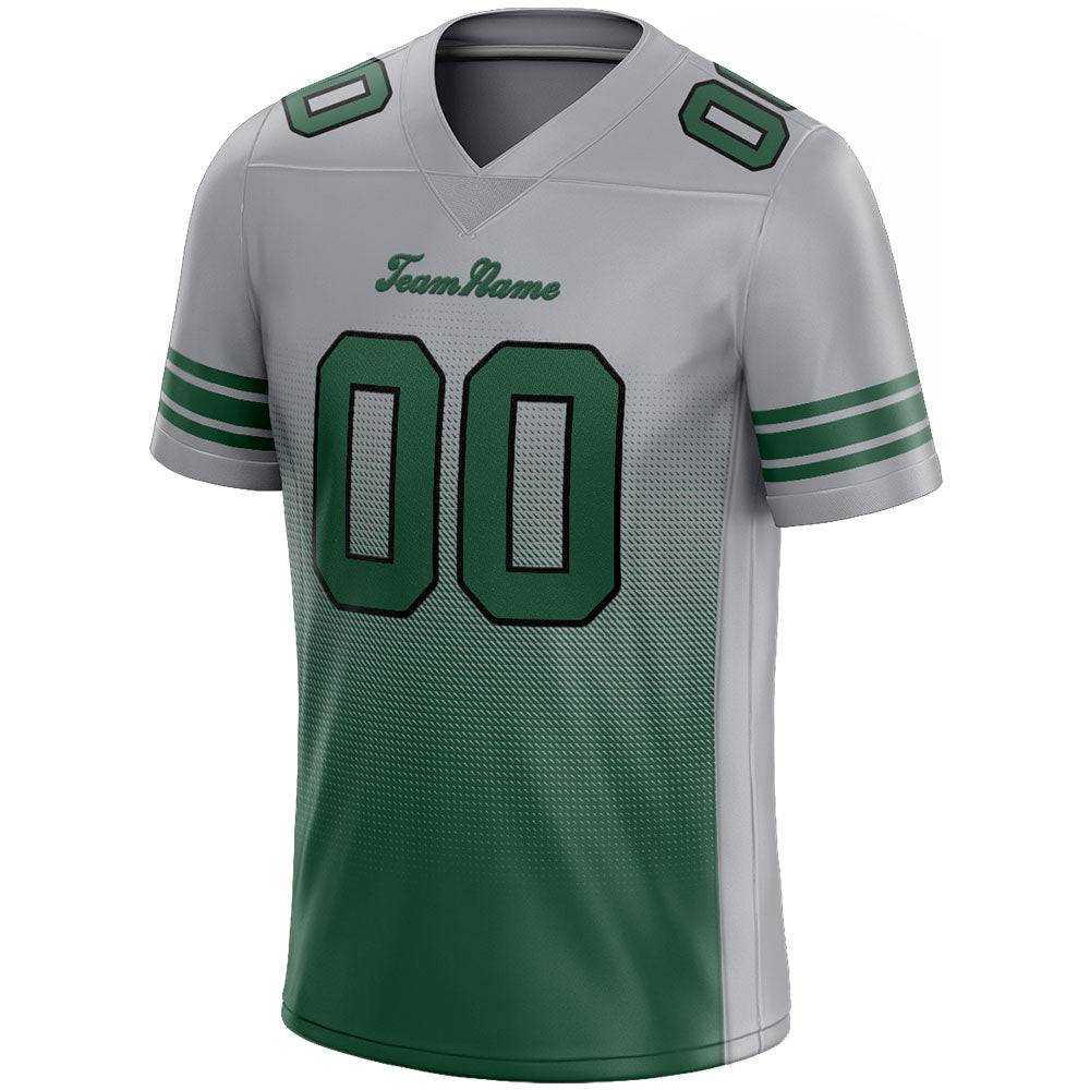 custom authentic gradient fashion football jersey black-gray