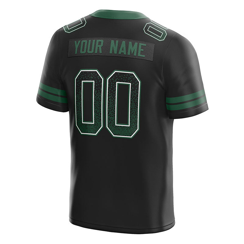 custom authentic drift fashion football jersey black-green mesh