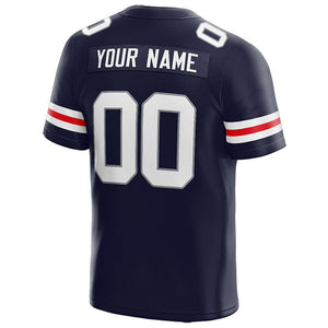 customized  authentic football jersey navy-white-orange